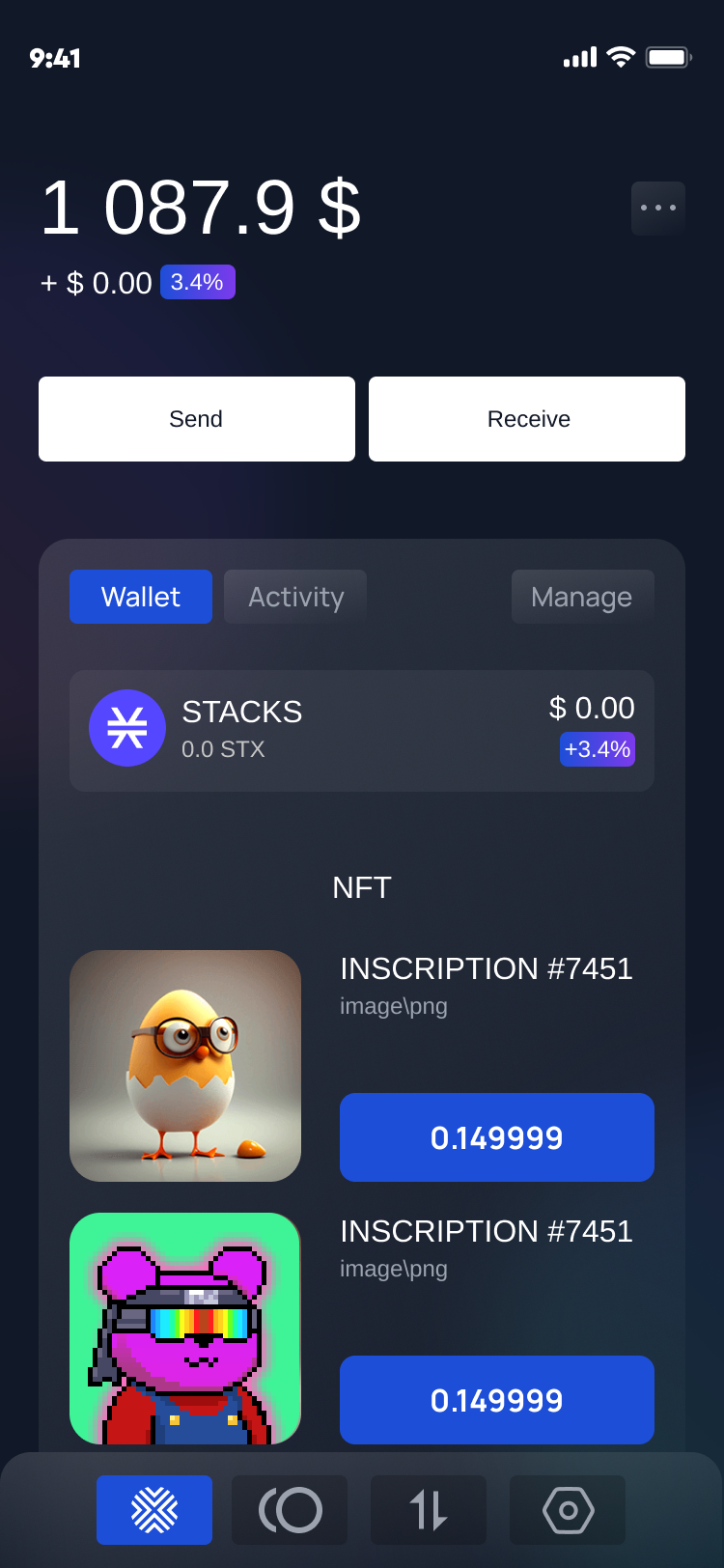 AlexWallet - Crypto Wallet & Web3 App Template