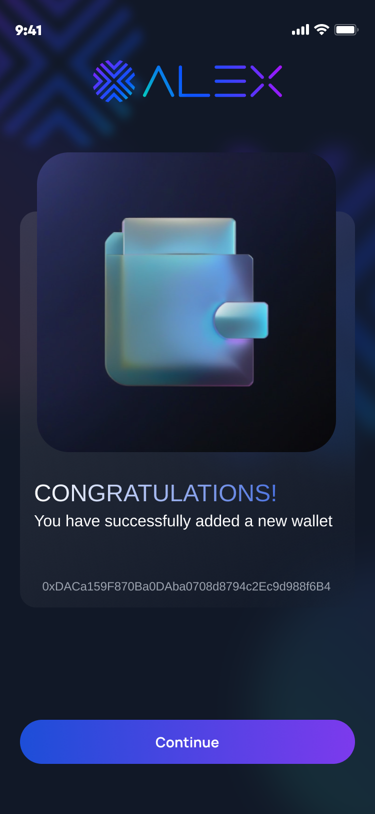 AlexWallet - Crypto Wallet & Web3 App Template